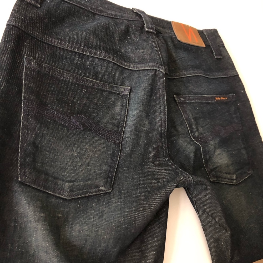 Nudie Tape Ted dark blue jeans